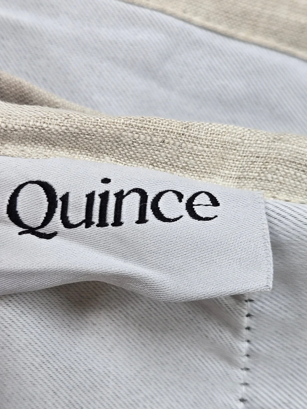 NWOT QUINCE Set Of 2 48x96 European Linen True Blackout Curtains Flax 0007